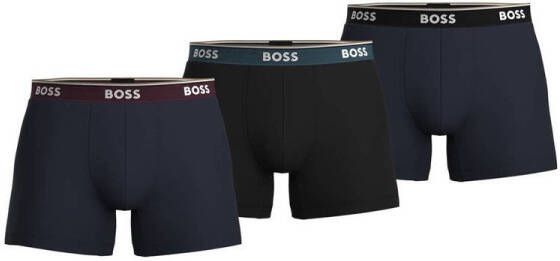 Boss Boxershort met logostitching in een set van 3 stuks