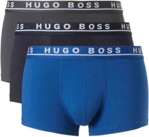 Hugo Boss Boxershorts Trunk 3-Pack Open Blue