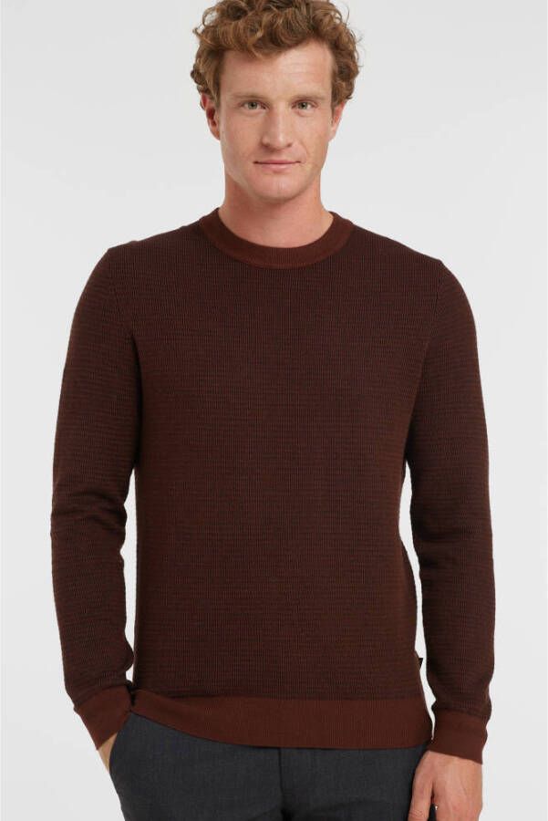 Boss Orange Gebreide pullover met labeldetail model 'AVOBANO'