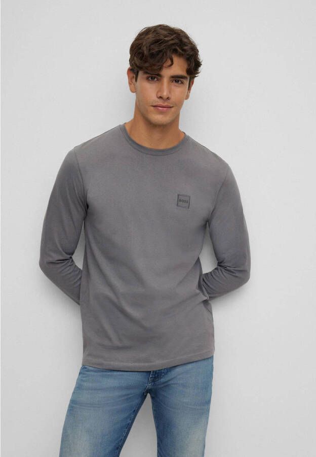 BOSS Casual longsleeve Tacks dark grey