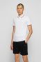 BOSS Casual polo Passertip met contrastbies white - Thumbnail 2