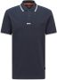 Hugo Boss Blauwe Polo Pchup Fijne Piquè Logo Blue Heren - Thumbnail 1