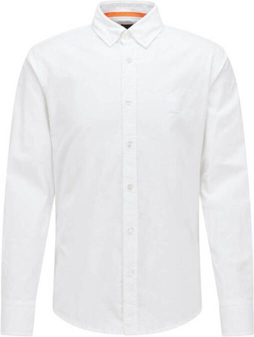 BOSS Casual regular fit overhemd Mabsoot white