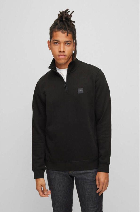 Boss Orange Sweatshirt Zetrust met een ritssluiting bij de kraag (1-delig)