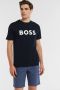Boss T-shirt met applicatie met labelstitching model 'Tiburt' - Thumbnail 5