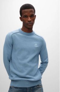 BOSS Casualwear Shirt met lange mouwen en structuurmotief model 'KESOM'