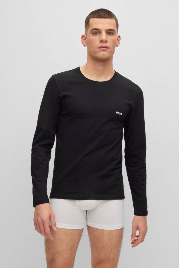 BOSS Shirt met lange mouwen Longsleeve-Shirt R-Neck Classic COTTON 3pcs pack (3-delig)