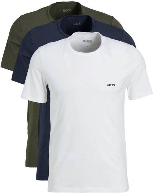 Boss T-shirt met ronde hals in een set van 3 stuks model 'Classic'