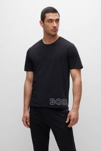 BOSS pyjamatop met logo zwart