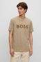 BOSS regular fit T-shirt Thinking met logo medium beige - Thumbnail 1