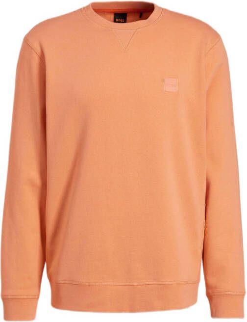 BOSS sweater light pastel orange