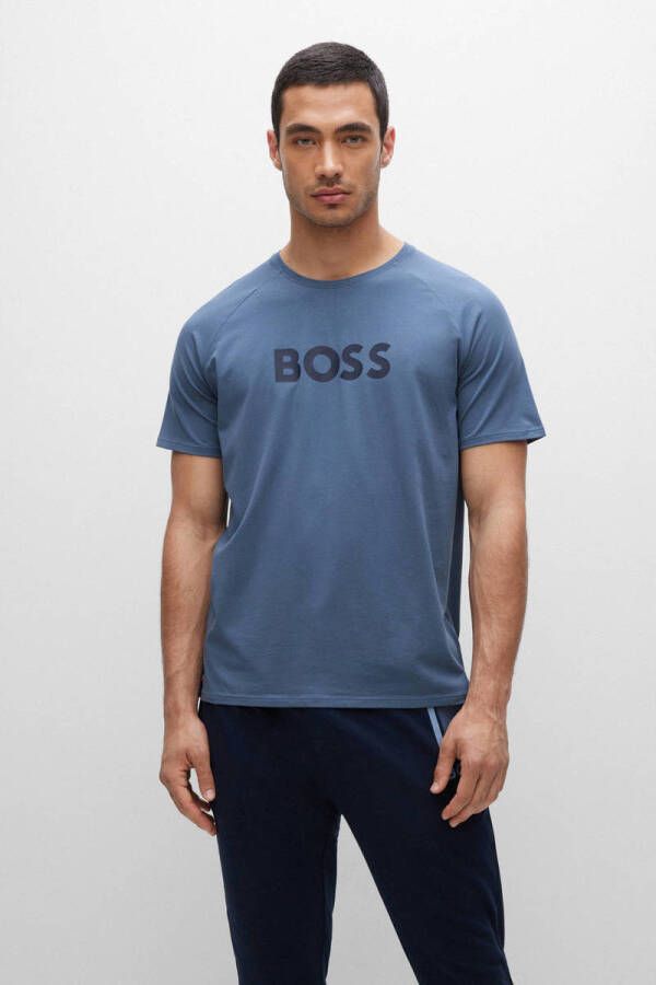 Boss T-shirt met labelprint model 'Dynamic'