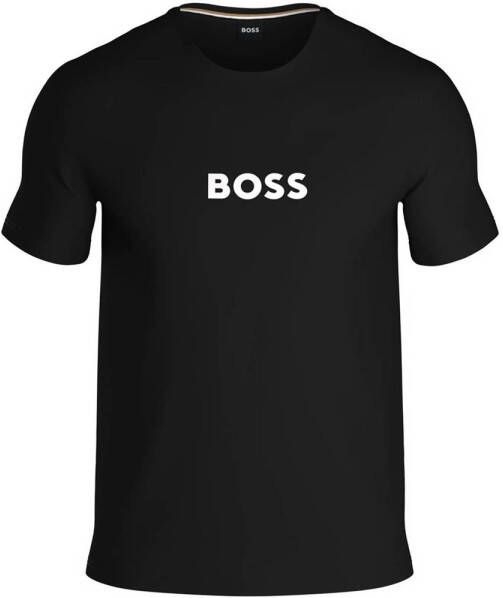 Boss T-shirt met labelprint