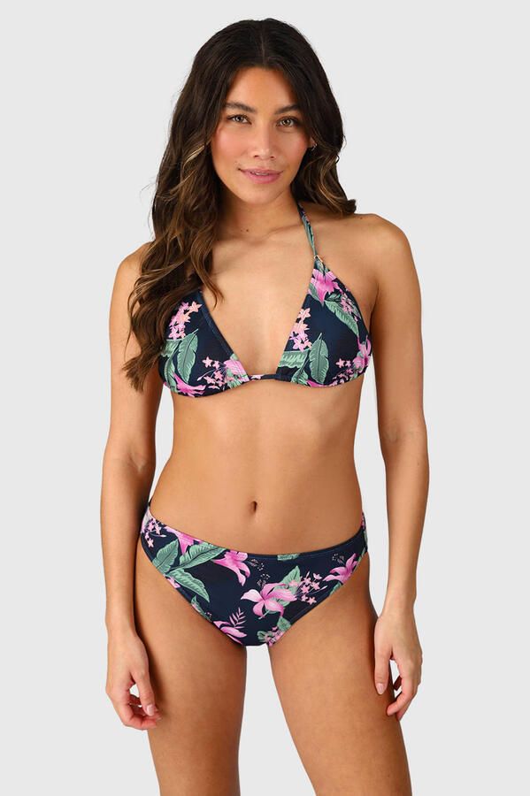 Brunotti bikinibroekje Nolina donkerblauw roze