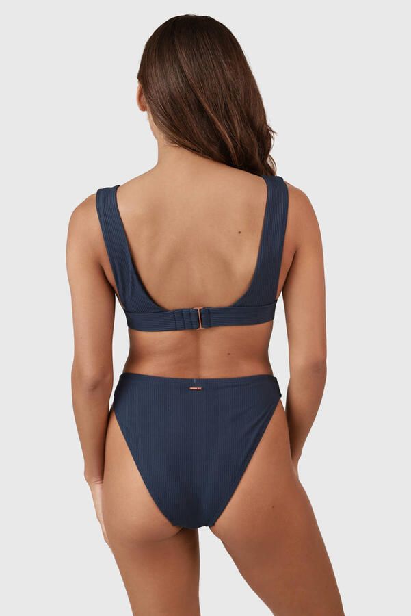 Brunotti brazilian bikinibroekje Flores donkerblauw
