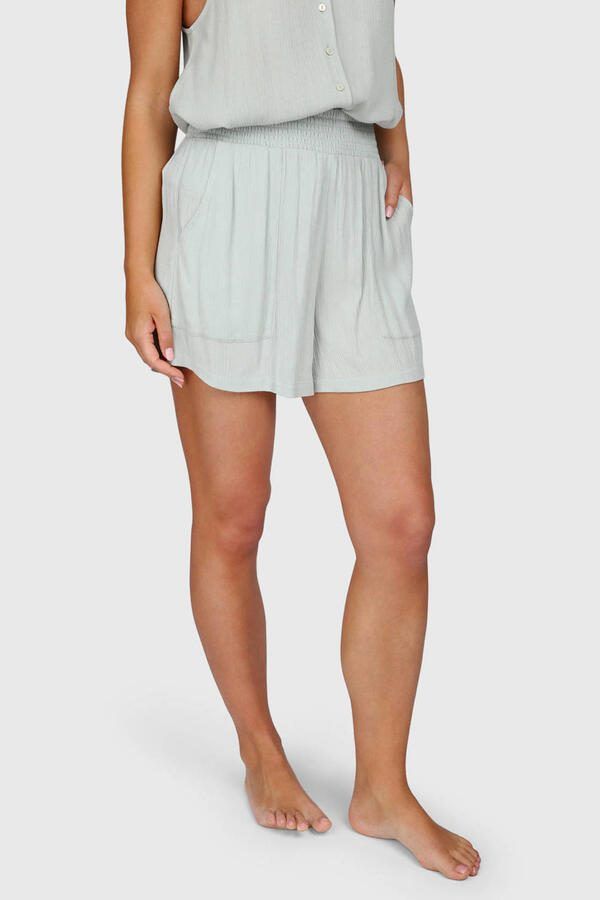 Brunotti crinkle strandshort Essia lichtgrijs - Foto 3