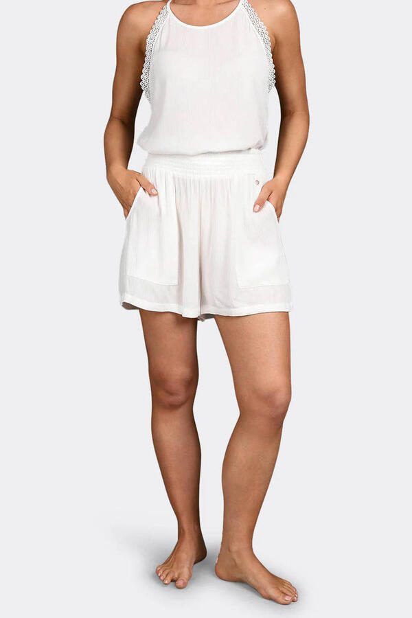 Brunotti crinkle strandshort Essia wit - Foto 2