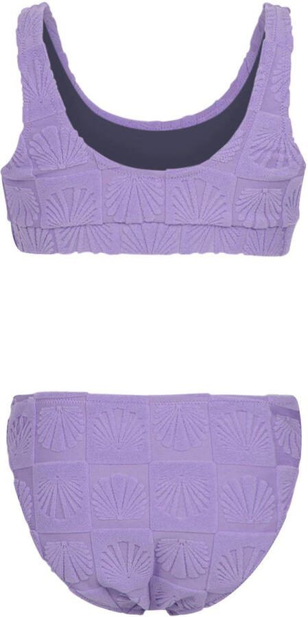 Brunotti crop bikini Myla met textuur paars - Foto 2