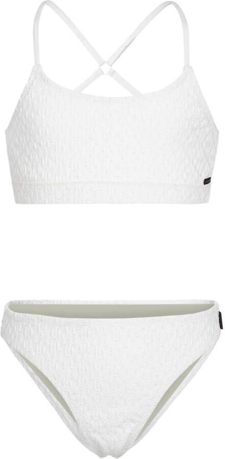 Brunotti crop bikini Sofia met textuur wit