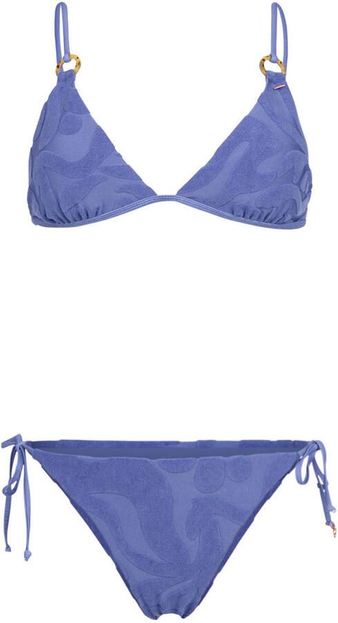 Brunotti Guusje x voorgevormde triangelbikini set blauw