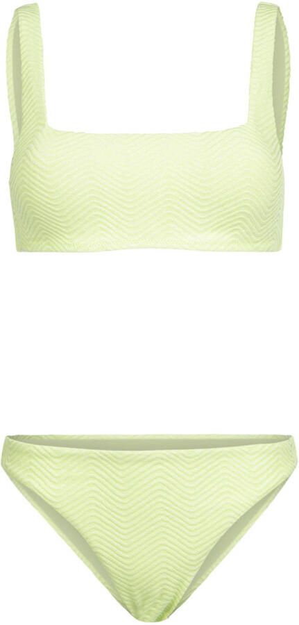 Brunotti Guusje x voorgevormde cropbikini set lichtgeel