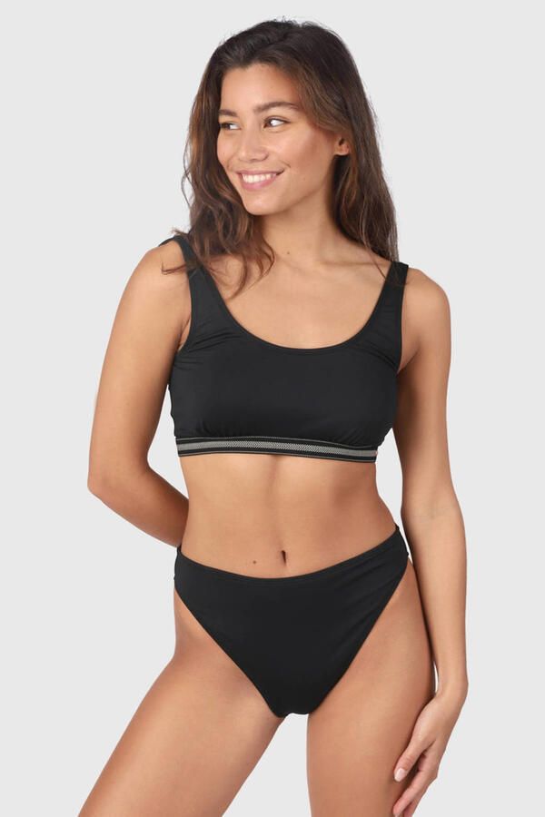 Brunotti high leg bikinibroekje Flores zwart