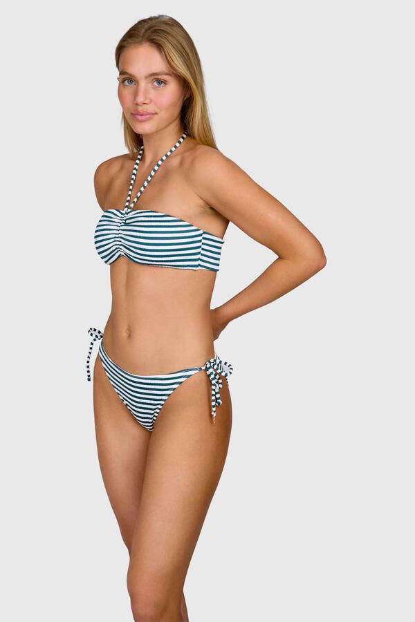 Brunotti strik bikinibroekje Salanina groen wit - Foto 2