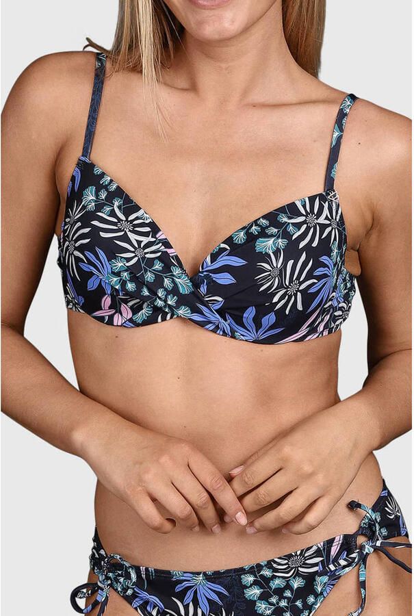 Brunotti voorgevormde beugel bikinitop Stefana zwart multi - Foto 2