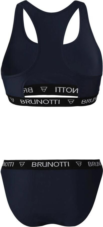 Brunotti voorgevormde crop bikini Jazz donkerblauw