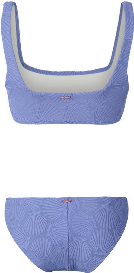Brunotti voorgevormde crop bikini Lilly blauw