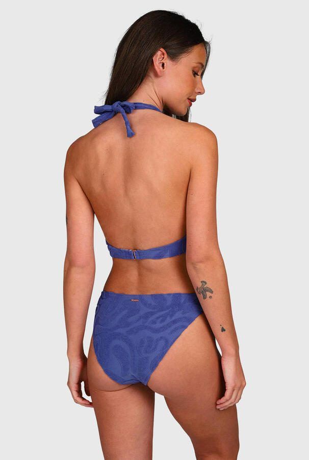 Brunotti voorgevormde halter bikini set Hollymai met textuur blauw - Foto 2