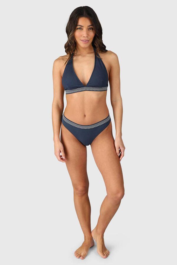 Brunotti voorgevormde halter bikinitop Bell donkerblauw - Foto 3