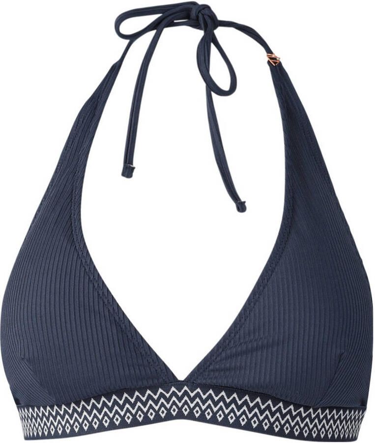 Brunotti voorgevormde halter bikinitop Bell donkerblauw - Foto 2