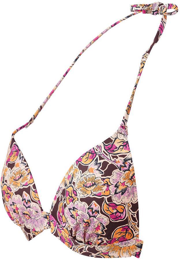 Brunotti voorgevormde halter bikinitop Lisselot roze oranje - Foto 2