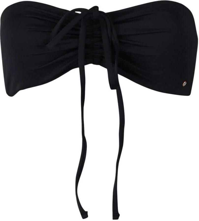 Brunotti voorgevormde strapless bandeau bikinitop Suus zwart