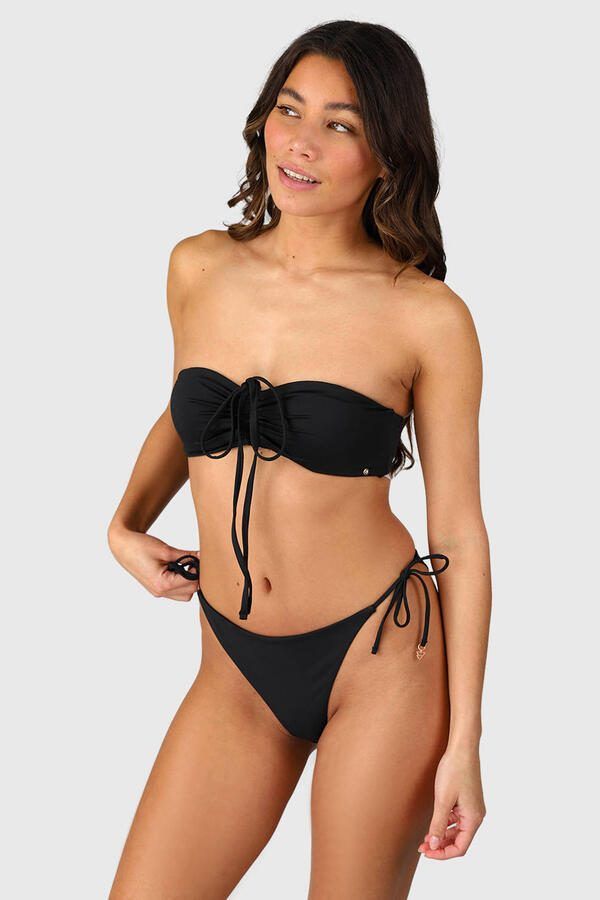 Brunotti voorgevormde strapless bandeau bikinitop Suus zwart - Foto 3