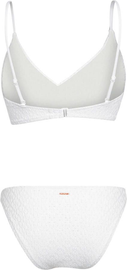 Brunotti voorgevormde triangel bikini set Bella met textuur wit