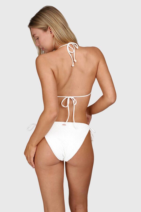 Brunotti voorgevormde triangel bikini set Vievette met textuur wit - Foto 3