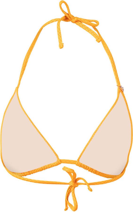 Brunotti voorgevormde triangel bikinitop Novalee met textuur oranje - Foto 3