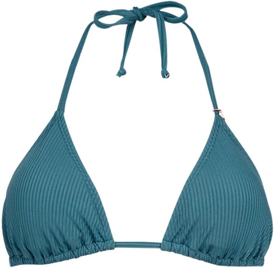 Brunotti voorgevormde triangel bikinitop Novalee petrol