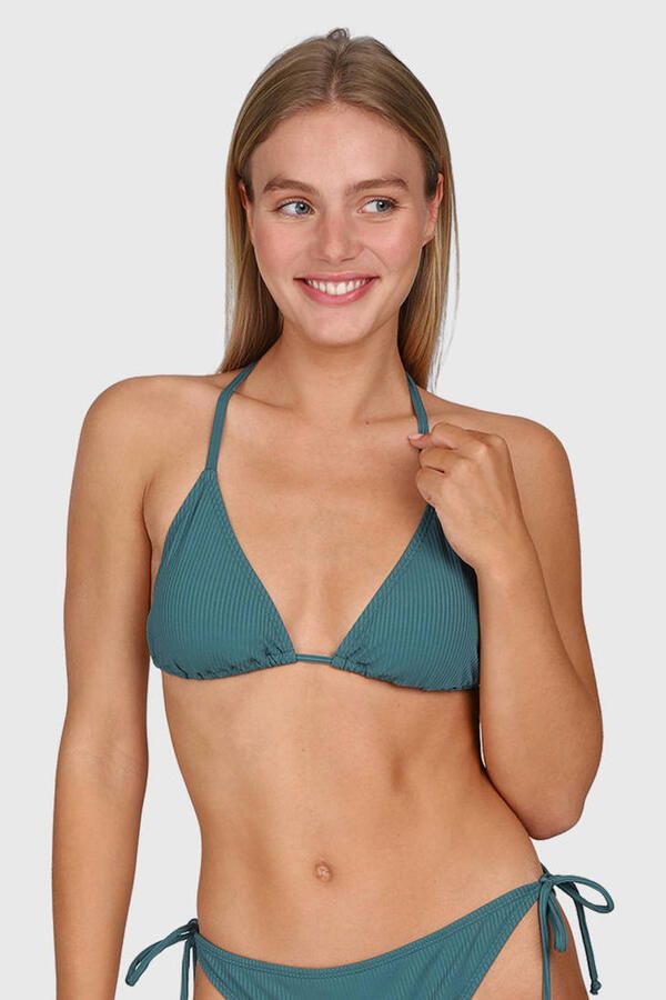 Brunotti voorgevormde triangel bikinitop Novalee petrol - Foto 2