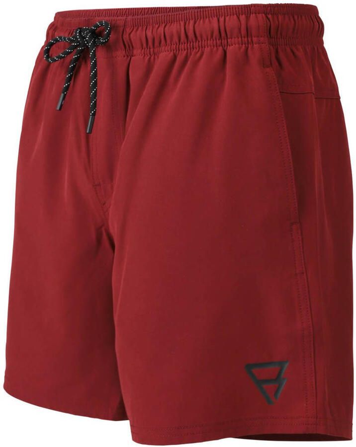 Brunotti zwemshort Iconic donkerrood