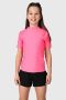 Brunotti UV T-shirt Lineas roze UV shirt Meisjes Gerecycled polyester Opstaande kraag 164 - Thumbnail 1