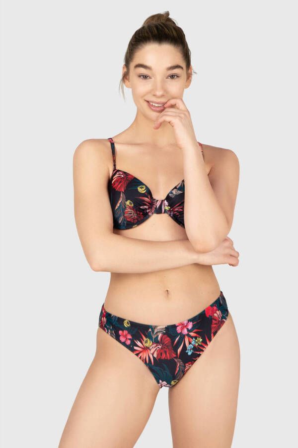 Brunotti voorgevormde beugel bikinitop Novasera zwart rood