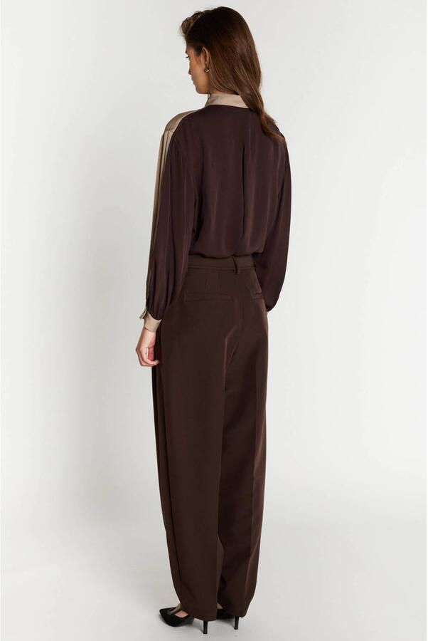 BRUUNS BAZAAR Dames Broeken Rubysusbbjonat Pants Bruin - Foto 6