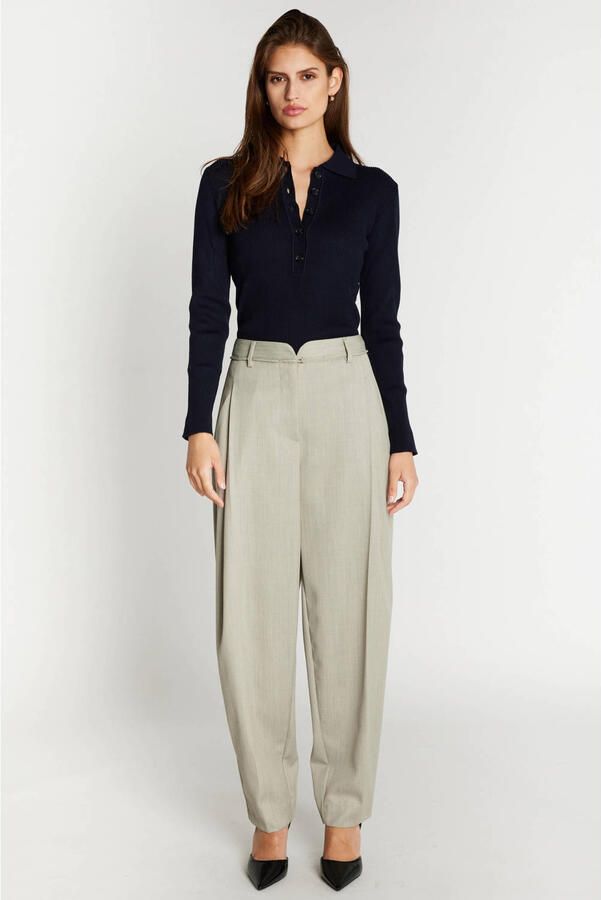 Bruuns Bazaar barrel broek grijs