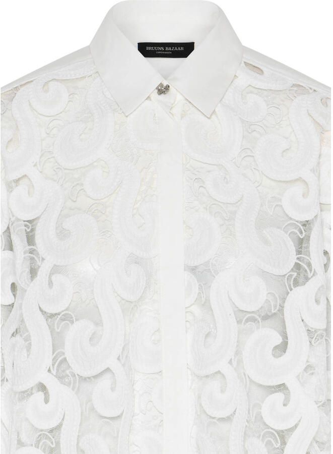 Bruuns Bazaar blouse wit - Foto 2