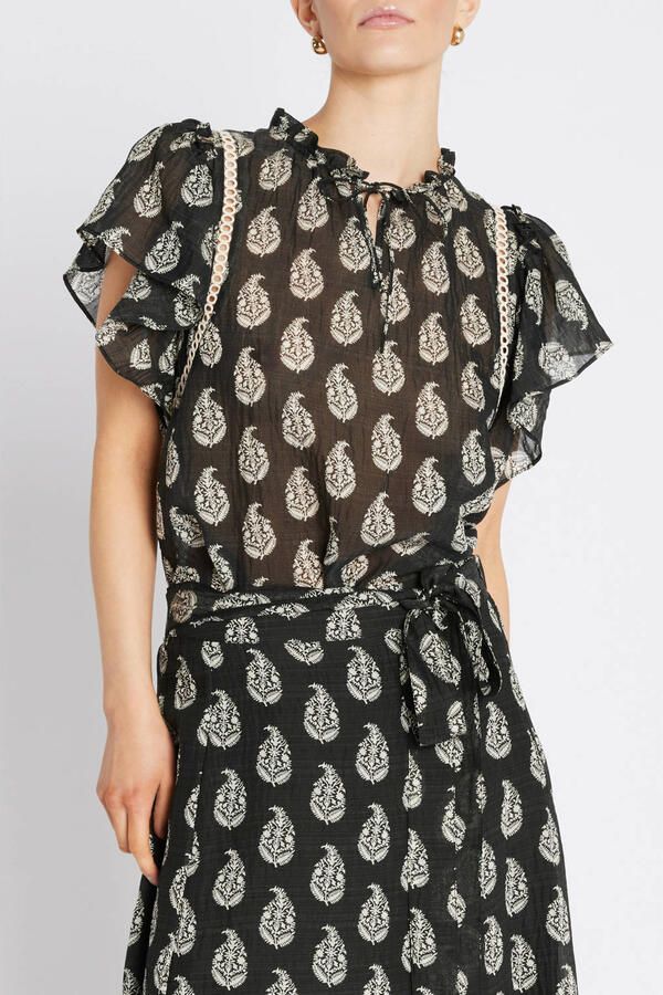 Bruuns Bazaar blousetop zwart