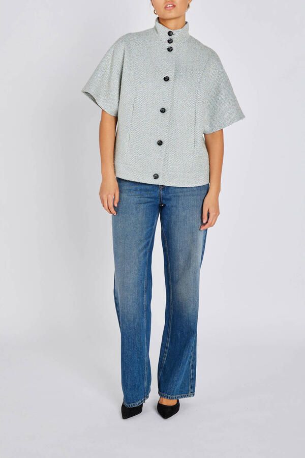 BRUUNS BAZAAR Dames Jassen Conebbcarly Waistcoat Lichtblauw - Foto 5