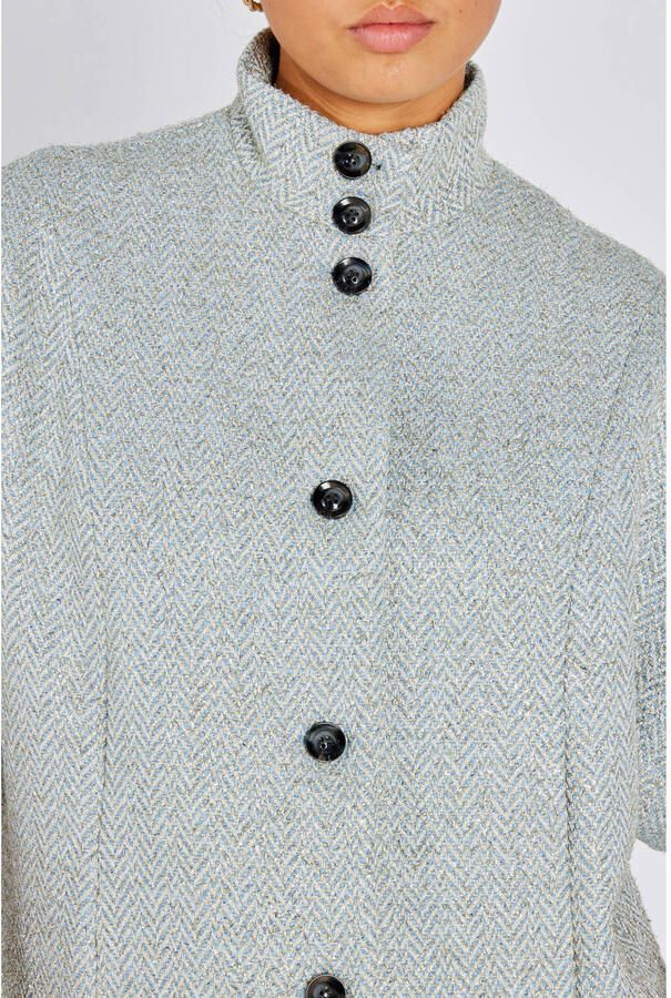 BRUUNS BAZAAR Dames Jassen Conebbcarly Waistcoat Lichtblauw - Foto 6